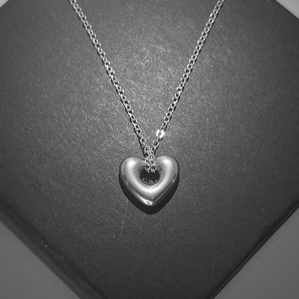 Heart CZ Drop Earrings & Necklace - Picture 2 of 5